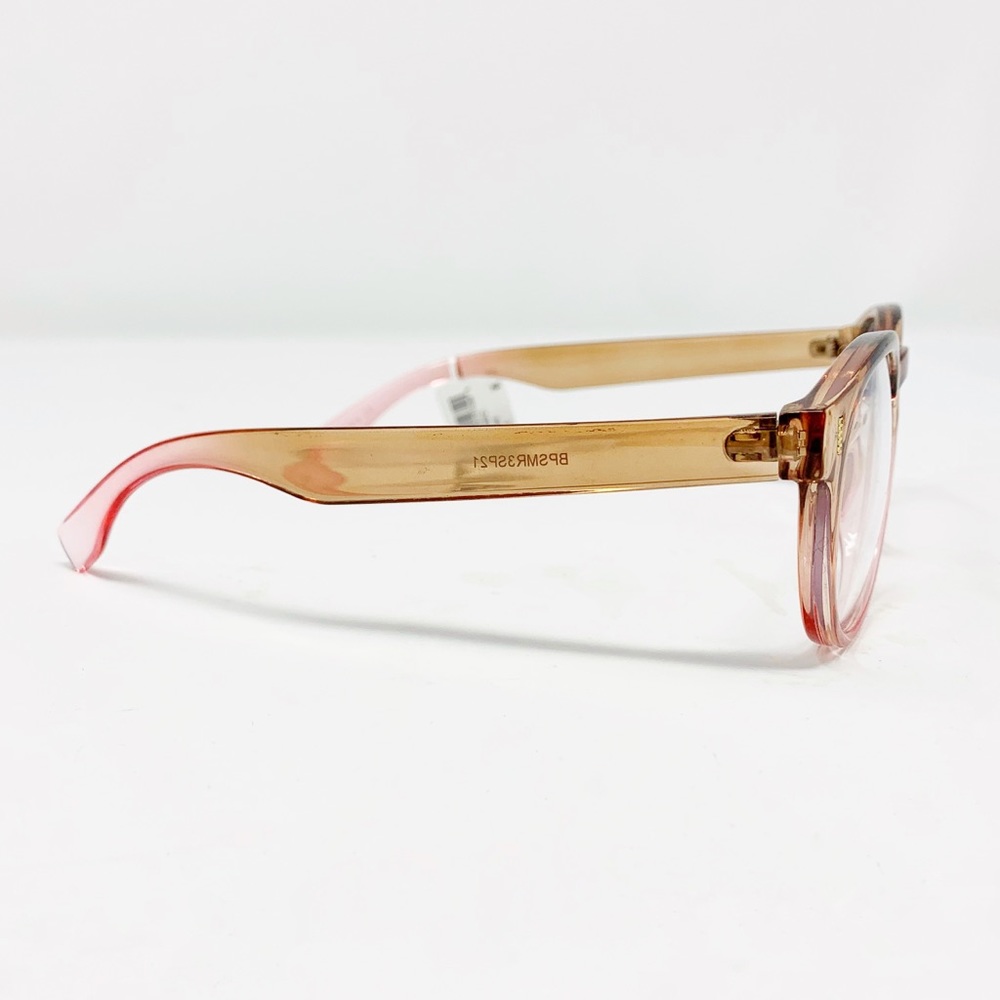 BP 58mm Round Ombre Blue Light Blocking Glasses In Nude - Picture 5 of 7